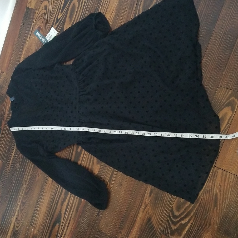 Modcloth Black Polka Dot Dress - Picture 7 of 8